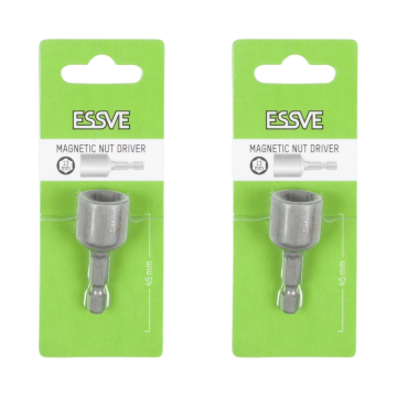 éS Magnetyczny Uchwyt 6-kątny do bitów Klucz do nakrętek 13x45mm x2