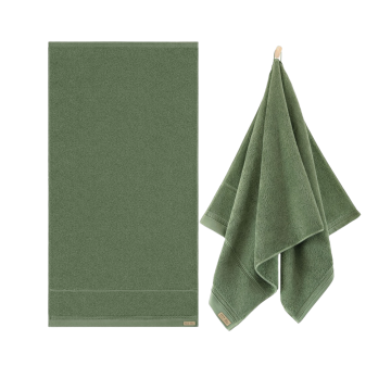 Zwoltex QUEEN Ręcznik kąpielowy duży gruby zielony 650g 50x100cm