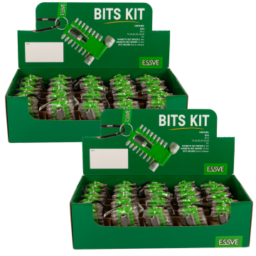éS PROPACK Zestaw bitów 20el. Bity PH2, TX, R1 + Uchwyt magnetyczny x2
