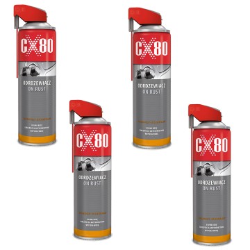 cx80 ON RUST Odrdzewiacz do śrub metalu spray z aplikatorem na rdzę 500ml x4