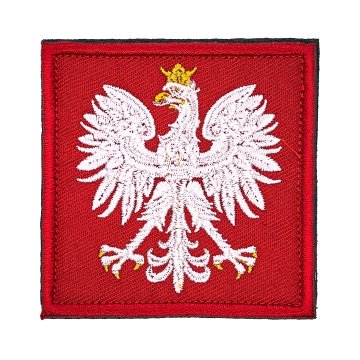 Little Angel Plakietka GODŁO POLSKI Naszywka na dwustronny rzep
