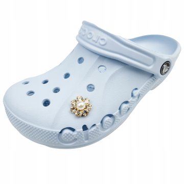 Little Angel Przypinka do Crocs Perełka i cyrkonie Wpinka Kwiat