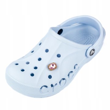 Little Angel Przypinka do Crocs różowa wpinka cyrkonie Modna