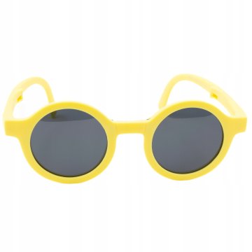 Little Angel OKULARY przeciwsłoneczne dla dzieci UV 400 SKŁADANE plus ETUI żółte