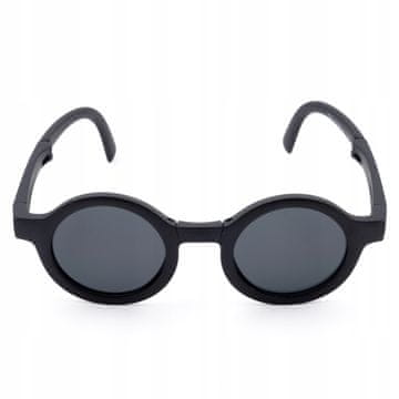 Little Angel OKULARY przeciwsłoneczne dla dzieci UV 400 SKŁADANE plus ETUI czarne