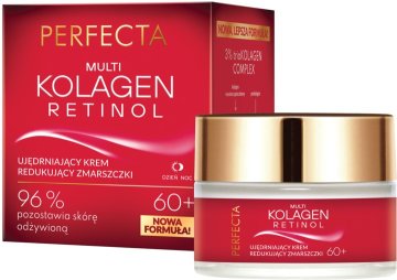 Dax Cosmetics Dax Perfecta Multi Kolagen Retinol Krem do twarzy naprawczy redukujący zmarszczki 60+ Dzień/Noc 50ml