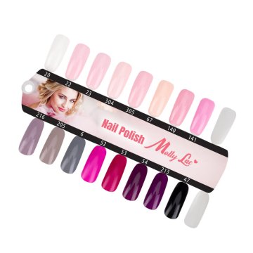 MollyLac Wzornik lakiery klasyczne Nail Polish 16 kolorów