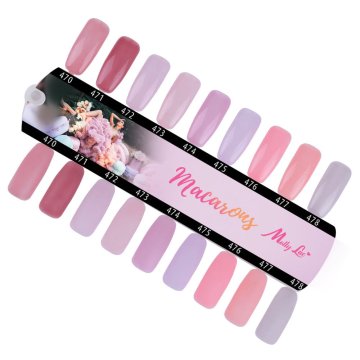 MollyLac Wzornik Macarons połysk i mat - 9 kolorów