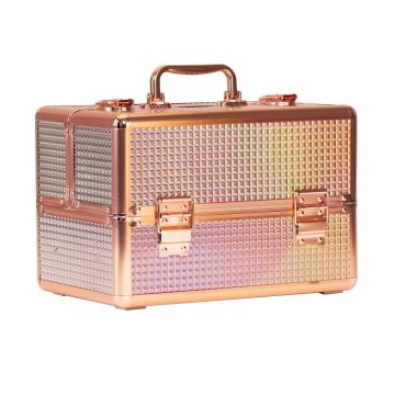 MollyLac Kuferek kosmetyczny M na lakiery K105-7H okucia rose golden