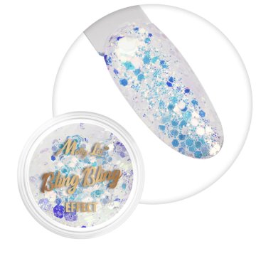 MollyLac Pyłek do paznokci Bling Bling Effect 1 g Nr 08