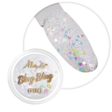 MollyLac Pyłek do paznokci Bling Bling Effect 1 g Nr 09