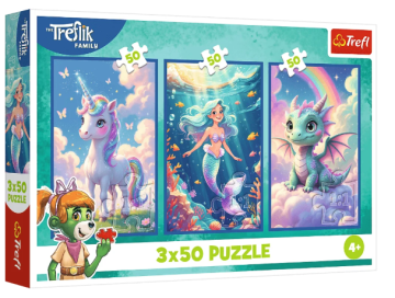 Trefl Puzzle Zajedno u šarenom svijetu 3x50 34879