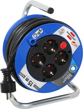Brennenstuhl Przedłużacz bębnowy Garant 05VV 4 gniazda 15 m 1079180004