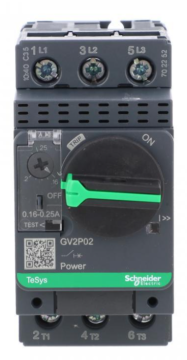 Schneider TeSys Deca Motorni prekidač 3P 0,06 kW 0,16-0,25 A GV2P02
