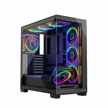 Modecom Volcano Stellar ARGB MIDI 8F kućište, crno