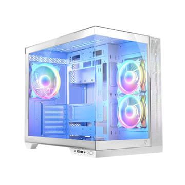 Modecom Volcano Panorama APEX ARGB 3F MIDI kutija, bijela