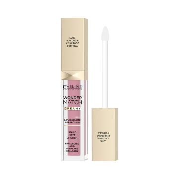Eveline Wonder Match Matte tekući ruž za usne 01 Angel Rose 6,8 ml