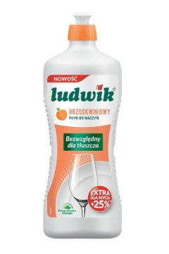 Ludwik tekućina za pranje posuđa s mirisom breskve 900 ml