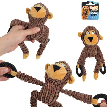Imis Zabawka pluszowa dla psa Małpa z Krążkami Squeakies UniQ Pets