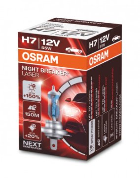 Osram Żarówka H4 12V 60/55W P43t Night Breaker Laser (+150%) 1 sztuka