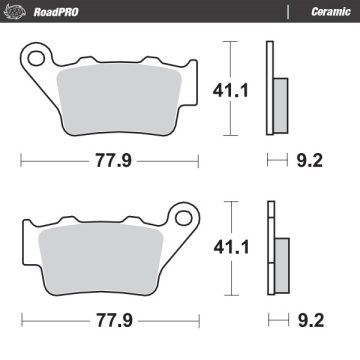 Moto Master KOČIONE PLOČICE KH208 / KH213 ROADPRO KERAMIČKA SERIJA