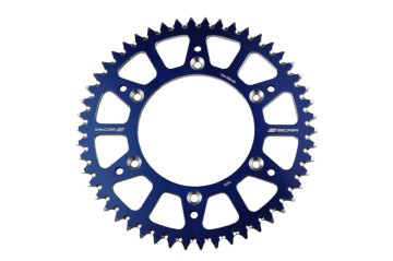Scar Zębatka tylna aluminiowa Racing 27050 Yamaha YZ / YZF / WR YZ 250F '01-'25, YZ 450F '03-'25 YZ 125 / 250 '99-'25, Fantic XX / XE / XEF '21-'25 niebieska