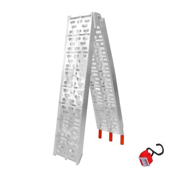 Bike BIKETEC Univerzalna pristupna rampa, aluminijska, 226 x 30,5 CM, MAKS. 340 KG, srebrna, za motocikle i ATV