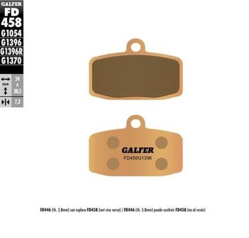 Galfer KOČIONE PLOČICE KH612 SINTERIRANI METAL (DEBLJINA 7,3 MM) OFF ROAD