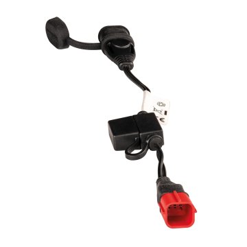 Tecmate OPTIMATE KABEL (ADAPTER) S UTIKAČEM ZA SPAJANJE PUNJAČA NA EURO5 UTIČNICU (6-PINSKA) I SAE KONEKTOR (DULJINA 40 CM) (EL)