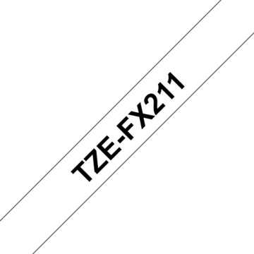 BROTHER TZE-FX211 trake za označavanje crno na bijeloj podlozi