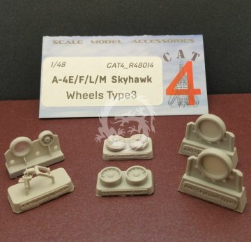 R48014 A-4E/F/L/M Skyhawk kotači tip 3 ravna skala 1/48