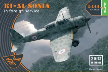 Ki-51 Sonia Clearprop CP144003 modelni komplet u mjerilu 1/144