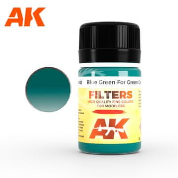 AK-Interactive Emajlirani filter tekućine tipa Plavo-zeleni za zelenu kamuflažu AK-4162 AK4162 35 ml