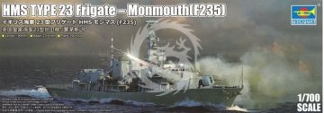 Trumpeter Model fregate HMS Type 23 Monmouth (F235) 06722 mjerilo 1:700