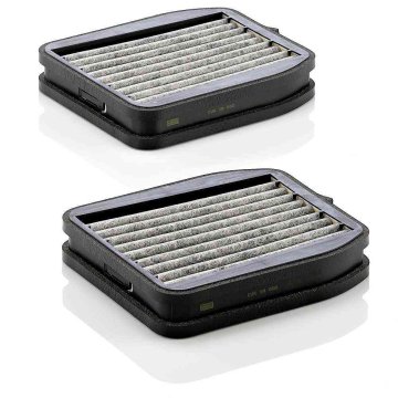 Mann Filter FILTR KABINY MB W211 02- KOMPLET 2 SZT. THERMOTRONIC Z AKTYWNYM WĘGLEM