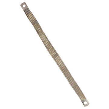 Mo Przewód masowy oczka FI-8 mm długość 340 mm miedziany plecionka uniwersalny niklowany Premium