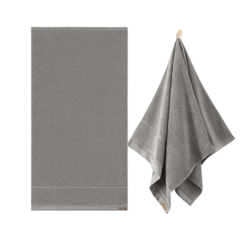 Zwoltex QUEEN Ręcznik kąpielowy duży gruby szary 650g 50x100cm