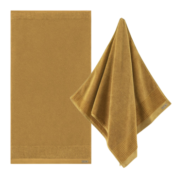 Zwoltex PORTO Ręcznik kąpielowy duży gruby złoty 600g 100x150cm
