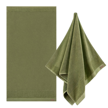 Zwoltex PORTO Ręcznik kąpielowy duży gruby zielony 600g 70x140cm