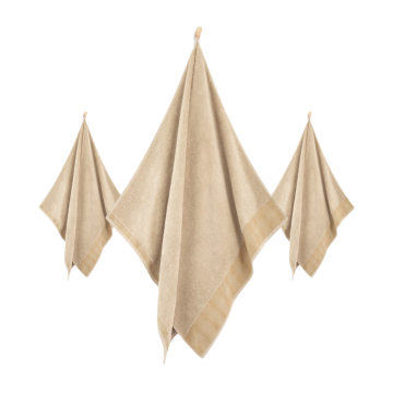 Zwoltex Elipse set ručnika bež boje 30x50 50x90 70x140