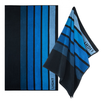 Zwoltex LIGHT Ręcznik dla aktywnych plażowy duży niebieski 380g 100x160cm