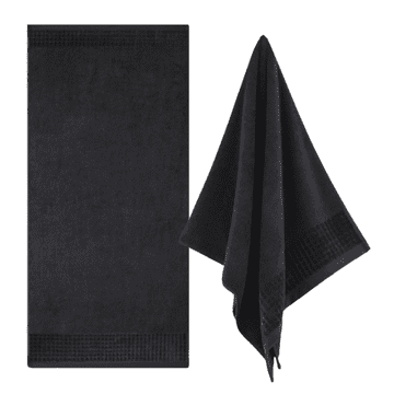 Zwoltex PAULO 3 AB Ręcznik kąpielowy duży czarny 500g 70x140cm