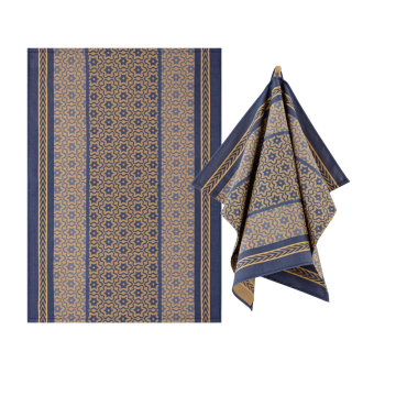 Zwoltex MARSALA GOLD ścierka kuchenna bawełniana niebieski 240g 50x70cm