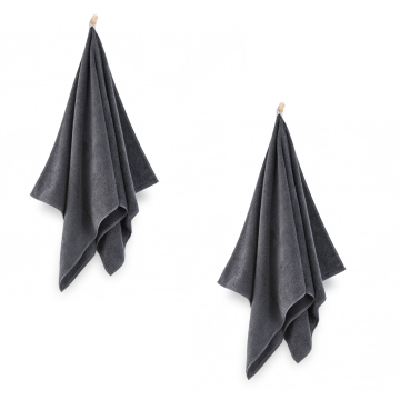 Zwoltex KIWI2 komplet ręczników ręcznik grafit 2szt 70x140 50x100