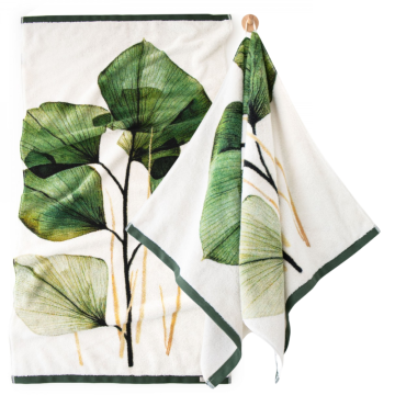 Zwoltex GREEN LEAF Ręcznik do rąk twarzy włosów 100% bawełna 650g 50x100