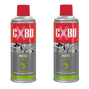 cx80 MOTO CHAIN Olej syntetyczny - Smar do łańcucha motocyklowego 2x500 ml