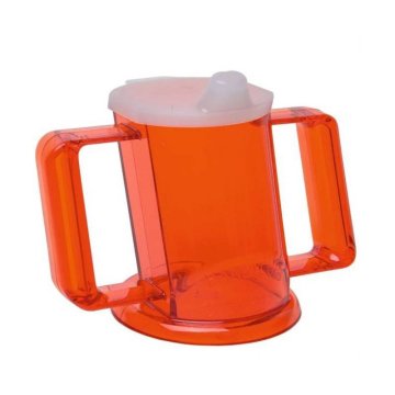 FOR SU2 Posuda za piće za osobe s posebnim potrebama, 250ml, crvena