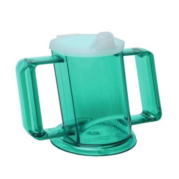 FOR SU2 Posuda za piće za osobe s posebnim potrebama, 250ml, zelena