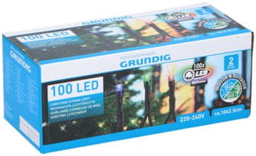 Delphi Grundig Novogodišnji lančić 100 LED RGB u boji 7,5m outdoor