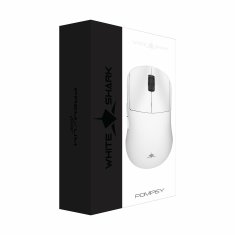 White Shark PL miš bežična bijela WGM-9014 POMPEY-W